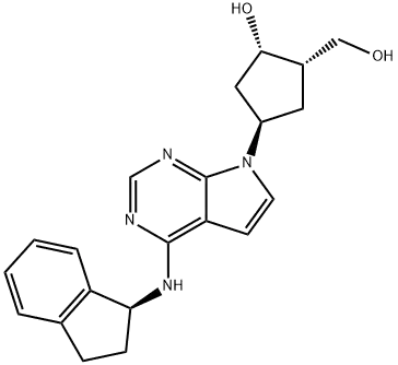 (1S,2S,4R)-4-[4-[[(1S)-2,3-Dihydro-1H-inden-1-yl]aMino]-7H-pyrrolo[2,3-d]pyriMidin-7-yl]-2-hydroxy-cyclopentaneMethanol