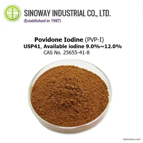 Factory supply Povidone Iodine bulk powder as Not dangerous goods