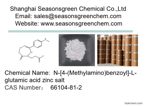 lower price High quality N-[4-(Methylamino)benzoyl]-L-glutamic acid zinc salt
