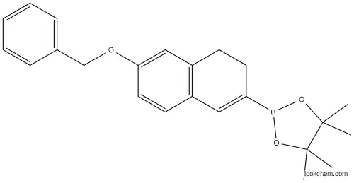 2-(6-(benzyloxy)-3,4-dihydr onaphthalen-2-yl)-4,4,5,5-tet ramethyl-1,3,2-dioxaborolan e