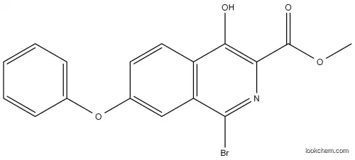 methyl 1-bromo-4-hydroxy-7-phenoxyisoquinoline-3-carboxylate