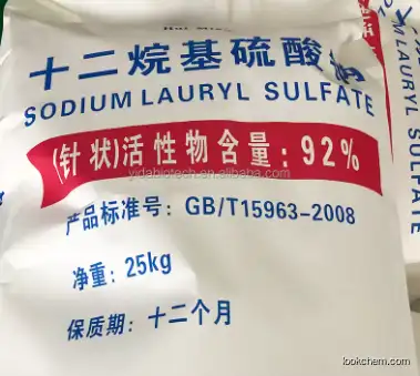 SLS K12 Powder Sodium Lauryl Sulfate 99% Cosmetics, Coatings, Daily Chemical Cleaning Additives Detergent Chemicals