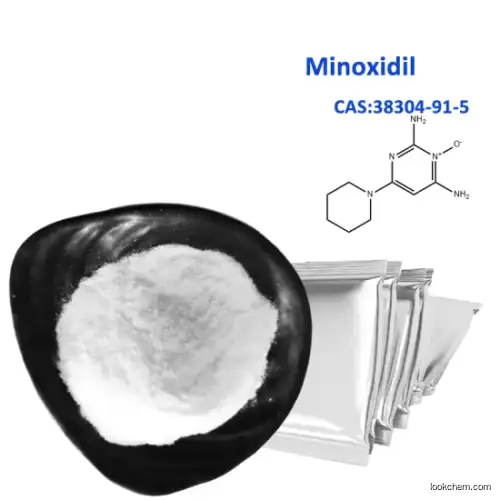 Raws Regrow hair powder 99.9% minoxidil CAS 38304-91-5