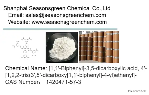 lower price High quality [1,1'-Biphenyl]-3,5-dicarboxylic acid, 4'-[1,2,2-tris(3',5'-dicarboxy[1,1'-biphenyl]-4-yl)ethenyl]-