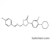 (S,E)-5-(((4-Chlorobenzylidene)amino)methyl)-3-(3-fluoro-4-morpholinophenyl)oxazolidin-2-one