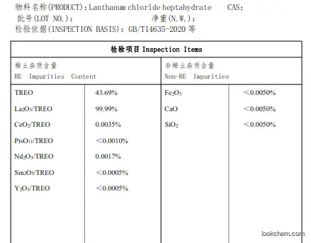 Lanthanum Chloride Heptahydrate