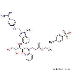 N-[[2-[[[4-(Aminoiminomethyl)phenyl]amino]methyl]-1-methyl-1H-benzimidazol-5-yl]arbonyl]-N-2-pyridinyl-beta-alanine ethyl ester 4-methylbenzenesulfonate