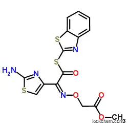 (S)-2-Benzothiazolyl (Z)-2-(2-aminothiazole-4-yl)-2-methoxycarbonylmethoxyiminothioacetate