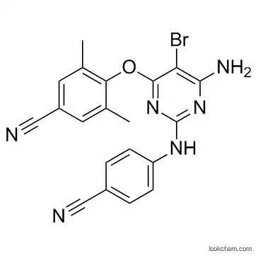 4-[[6-amino-5-bromo-2-[(4-cyanophenyl)amino]-4-pyrimidinyl]oxy]-3, 5 –dimethylbenzonitrile