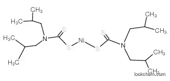 bis(diisobutyldithiocarbamato)nickel CAS: 15317-78-9 Molecular Formula: C18H36N2NiS4