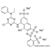 trisodium 5-[[4-chloro-6-(ethylphenylamino)-1,3,5-triazin-2-yl]amino]-4-hydroxy-3-[(2-sulphonatophenyl)azo]naphthalene-2,7-disulphonate CAS 72829-25-5