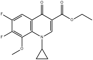 1-Cyclopropyl-6,7-difluoro-1,4-dihydro-8-methoxy-4-oxo-3-quinolinecarboxylic acid ethyl ester