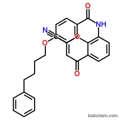 N-(2-Cyano-4-oxo-4H-1-benzopyran-8-yl)-4-(4-phenylbutoxy)benzamide CAS: 136450-11-8