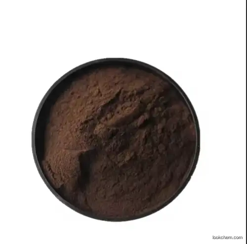 Dark brown powder