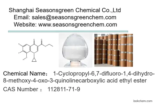 1-Cyclopropyl-6,7-difluoro-1,4-dihydro-8-methoxy-4-oxo-3-quinolinecarboxylic acid ethyl ester