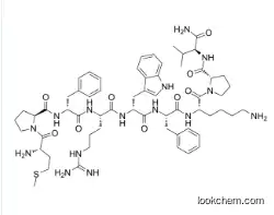Met-Pro-D-Phe-Arg-D-Trp-Phe-Lys-Pro-Val-NH2