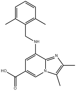 8-[(2,6-dimethylbenzyl)amino]-2,3-dimethylimidazo[1,2-a]pyridine-6-carboxylic acid