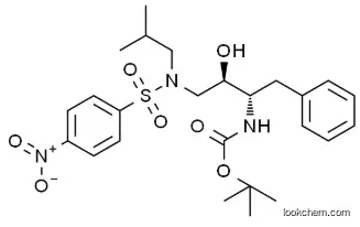 tert-Butyl [(1S,2R)-1-benzyl-2-hydroxy-3-[isobutyl[(4-nitrophenyl)sulfonyl]amino]propyl]carbamate 191226-98-9