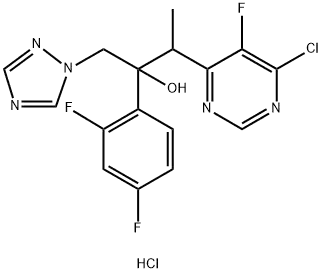 3-(6-Chloro-5-fluoropyrimidin-4-yl)-2-(2,4-difluorophenyl)-1-(1H-1,2,4-triazol-1-yl)butan-2-ol hydrochloride