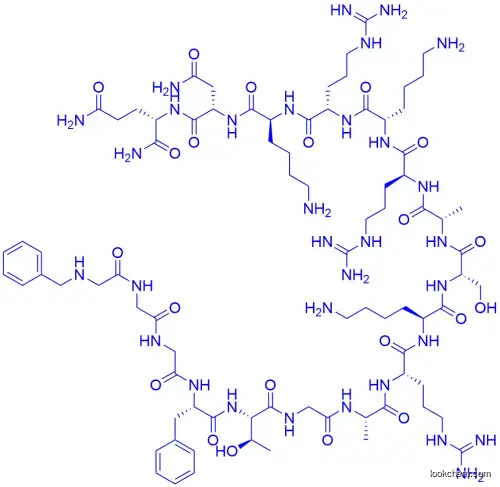 Bn-Gly-Gly-Gly-Phe-Thr-Gly-Ala-Arg-Lys-Ser-Ala-Arg-Lys-Arg-Lys-Asn-Gln-NH2