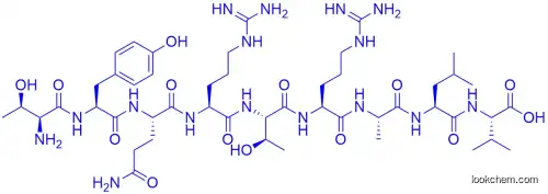 H-THR-TYR-GLN-ARG-THR-ARG-ALA-LEU-VAL-OH