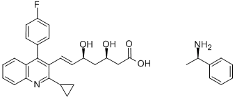 (3R,5S)-7-[2-cyclopropyl-4-(4-fluorophenyl)-3-quinolyl]- 3,5-dihydrosy-6-heptane acid,