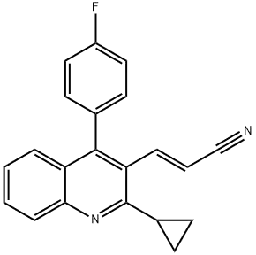 (E)-3-[2-Cyclopropyl-4-(4-fluorophenyl)-3-quinolinyl]-2-propenenitrile