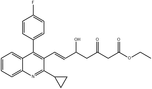 Ethyl (E)-7-[4-(4'-fluorophenyl)-2-(cyclopropyl)-3-quinolinyl]-5-hydroxy-3-oxo-6-heptenoate