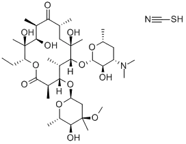 Erythromycin, thiocyanate (salt)