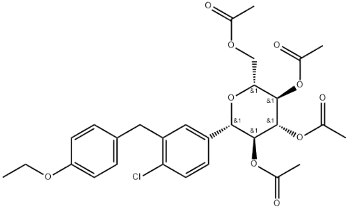 D-Glucitol, 1,5-anhydro-1-C-[4-chloro-3-[(4-ethoxyphenyl)Methyl]phenyl]-, tetraacetate, (1S)-