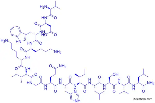 VAL-ASP-TRP-LYS-LYS-ILE-GLY-GLN-HIS-ILE-LEU-SER-VAL-LEU-NH2