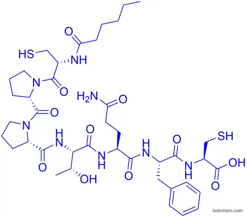 Hex-Cys-Pro-Pro-Thr-Gln-Phe-Cys-OH