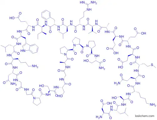 ASP-LEU-SER-LYS-GLN-MET-GLU-GLU-GLU-ALA-VAL-ARG-LEU-PHE-ILE-GLU-TRP-LEU-LYS-ASN-GLY-GLY-PRO-SER-SER-GLY-ALA-PRO-PRO-PRO-SER-NH2