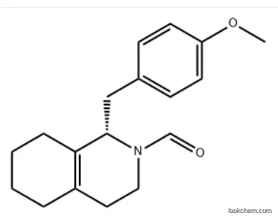 29144-31-8      (S)-3,4,5,6,7,8-hexahydro-1-[(4-methoxyphenyl)methyl](1H)-isoquinoline-2-carbaldehyde