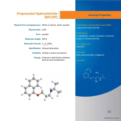 Propranolol hydrochloride(318-98-9)