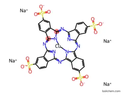 COPPER PHTHALOCYANINE TETRASULFONIC ACID TETRASODIUM SALT CAS 27360-85-6