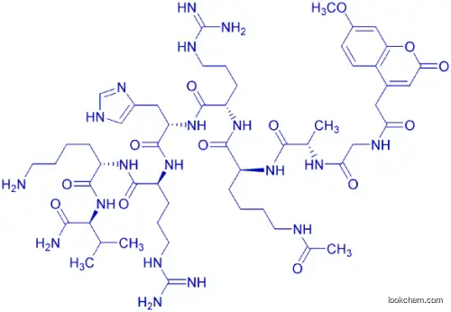 Mca-Gly-Ala-Lys(Ac)-Arg-His-Arg-Lys-Val-NH2