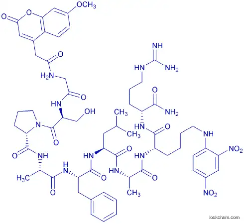 MCA-GLY-SER-PRO-ALA-PHE-LEU-ALA-LYS(DNP)-D-ARG-NH2