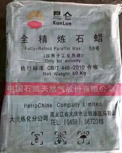 Excellent Quality Kunlun Semi Refined or Fully Refined Paraffin Wax 56-58(8002-74-2)