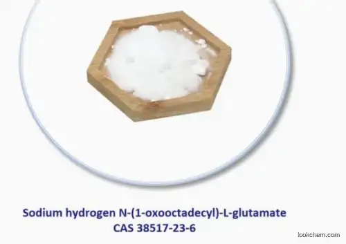 sodium hydrogen N-(1-ox ooctadecyl)-L-glutamate CAS 38517-23-6
