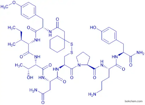 vasotocin, (beta-mercapto-beta,beta-cyclopentamethylenepropionic acid)-O-methyl-Tyr(2)-Thr(4)-Orn(8)-Tyr(9)-NH2