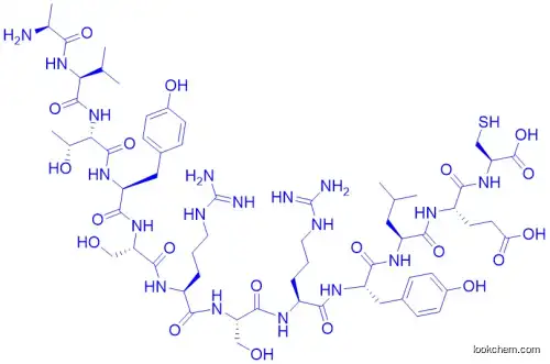 H-ALA-VAL-THR-TYR-SER-ARG-SER-ARG-TYR-LEU-GLU-CYS-OH TRIFLUOROACETATE