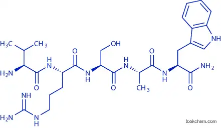 H-THR-ARG-SER-ALA-TRP-NH2 CAS No.: 155918-12-0