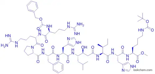 N-ALPHA-CBZ-ARG-ARG-PRO-PHE-HIS-STA-ILE-HIS-N-EPSILON-BOC-LYS METHYL ESTER