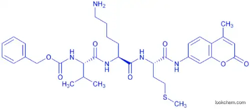 BENZYLOXYCARBONYL-L-VALYL-L-LYSYL-L-METHIONINE 4-METHYLCOUMARYL-7-AMIDE HYDROCHLORIDE
