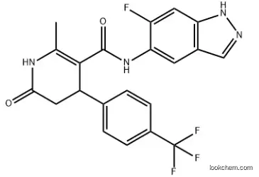 N-(6-Fluoro-1H-indazol-5-yl)-2-methyl-6-oxo-4-[4-(trifluoromethyl)phenyl]-1,4,5,6-tetrahydro-3-pyridinecarboxamide CAS 864082-47-3