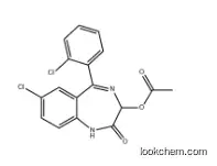 3-(Acetyloxy)-7-chloro-5-(2-chlorophenyl)-1,3-dihydro-2H-1,4-benzodiazepin-2-one CAS  2848-96-6