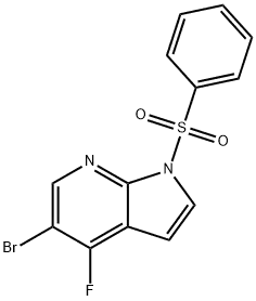 1H-Pyrrolo[2,3-b]pyridine, 5-broMo-4-fluoro-1-(phenylsulfonyl)-