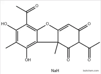 2,6-Diacetyl-7,9-dihydroxy-8,9b-dimethyldibenzofuran-1,3(2H,9bH)-dione monosodium salt