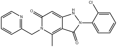 2-(2-Chlorophenyl)-4-methyl-5-(pyridin-2-ylmethyl)-1H-pyrazolo[4,3-c]pyridine-3,6(2H,5H)-dione